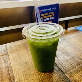 Marugame Udon - Matcha Drink (matcha lemonade, I do not recommend) - Japanese Near Me - Honolulu, Hawaii