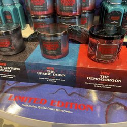 Bath & Body Works - Stranger Things candles.