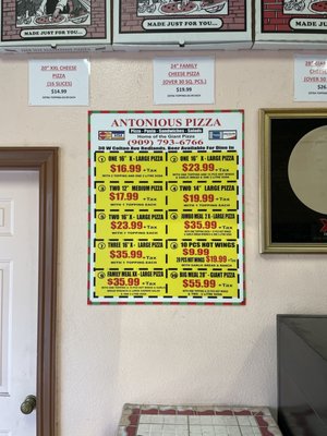 Menu photo 1 Antonious Pizza Redlands, CA Menu photo 1 Antonious Pizza Redlands, CA