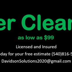 Davidson Solutions - Gutter cleaning and installation! Let us clean your gutters today! Call, text or email us now for your free estimate!