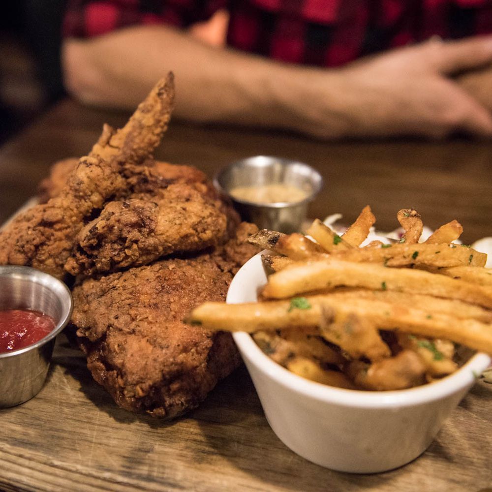 Avery Brewing - Half a chicken and fries! You can get a whole chicken for only twice the price! LOL - Breweries Near Me - Boulder, Colorado Avery Brewing - Half a chicken and fries! You can get a whole chicken for only twice the price! LOL - Breweries Near Me - Boulder, Colorado