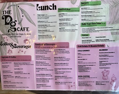 Menu photo 4 The Daily Grind Cafe San Diego, CA Menu photo 4 The Daily Grind Cafe San Diego, CA