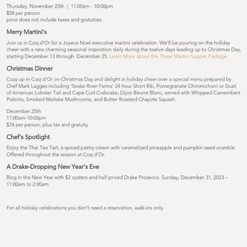 Lies.the new year eve's information indicated, oysters available until 2am. The kitchen was closed at 1030pm.