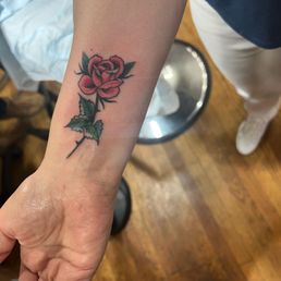 My new rose tattoo.