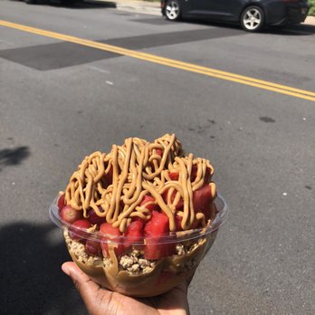 HI Cravings Mobile - The Triple Jasmine Deluxe Peanut Butter Açaí Bowl ( I made this up) - Acai Bowls Near Me HI Cravings Mobile - The Triple Jasmine Deluxe Peanut Butter Açaí Bowl ( I made this up) - Acai Bowls Near Me