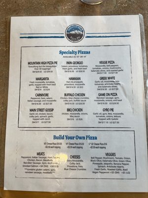 Menu photo 1 Mountain High Pizza Pie Talkeetna, AK Menu photo 1 Mountain High Pizza Pie Talkeetna, AK