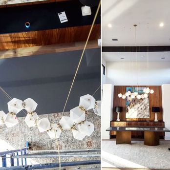 Megawatts Pro, LLC - Dining table chandelier hanging from 25' ceiling - Electricians Near Me