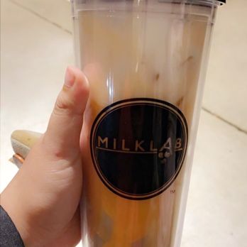 Milk Lab - Durham - Thai milk cap with taro pudding in my tumbler - Coffee & Tea Near Me - Durham, North Carolina Milk Lab - Durham - Thai milk cap with taro pudding in my tumbler - Coffee & Tea Near Me - Durham, North Carolina