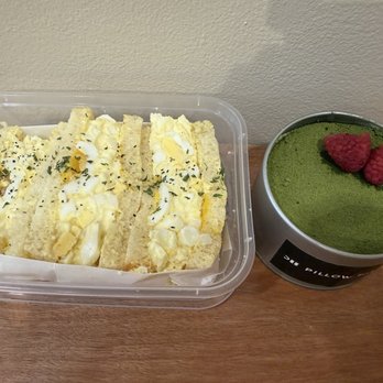 Pillow Talk Cafe Pasadena - Egg Heaven Sandwich & Matchamisu - Coffee & Tea Near Me - Pasadena, California