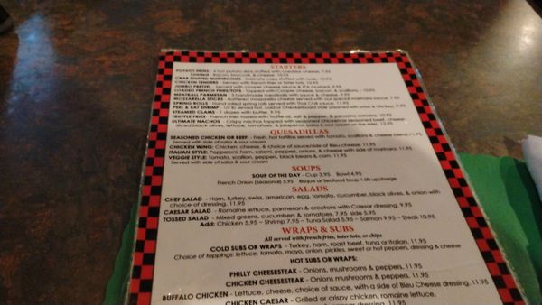 Menu photo 1 The Checkerboard Inn Trucksville, PA Menu photo 1 The Checkerboard Inn Trucksville, PA