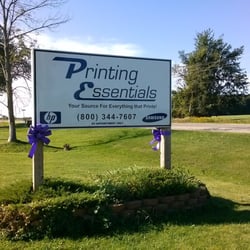 Printing Essentials - Our sign along M-66 less than 3 miles south of I-96.