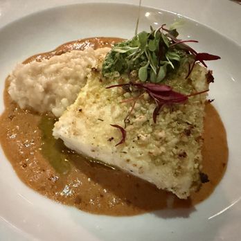 Painted Pony - Pistachio crusted halibut - New American Near Me - Saint George, Utah Painted Pony - Pistachio crusted halibut - New American Near Me - Saint George, Utah