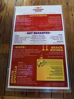 Menu photo 1 Chicken Shack Arcadia, OK Menu photo 1 Chicken Shack Arcadia, OK
