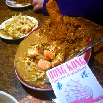 Hong Kong - Outrageous delicious  Shrimp Egg Foo Young Wows loaded with Shrimps - Chinese Near Me - Dearborn, Michigan