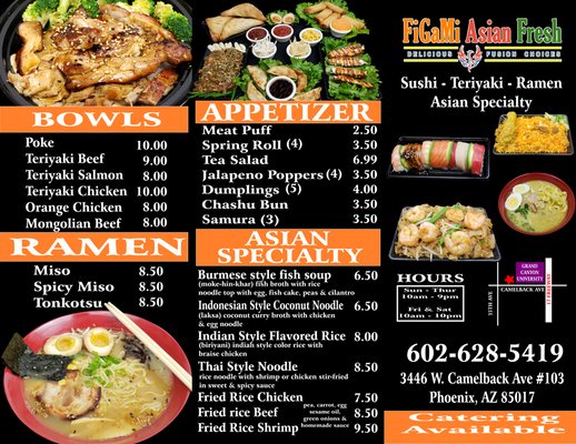 Menu photo 6 FiGaMi Asian Fresh Phoenix, AZ Menu photo 6 FiGaMi Asian Fresh Phoenix, AZ