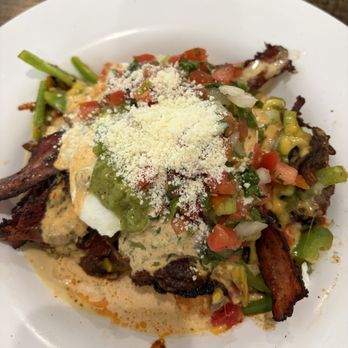 Baja Cafe - Southwest brisket and tater tot Benedict - Breakfast & Brunch Near Me - Tucson, Arizona Baja Cafe - Southwest brisket and tater tot Benedict - Breakfast & Brunch Near Me - Tucson, Arizona