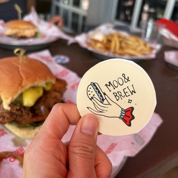 Moo & Brew - Stickers - Burgers Near Me - Matthews, North Carolina Moo & Brew - Stickers - Burgers Near Me - Matthews, North Carolina