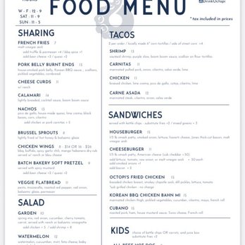 Octopi Brewing - Food menu - Breweries Near Me - Waunakee, Wisconsin Octopi Brewing - Food menu - Breweries Near Me - Waunakee, Wisconsin