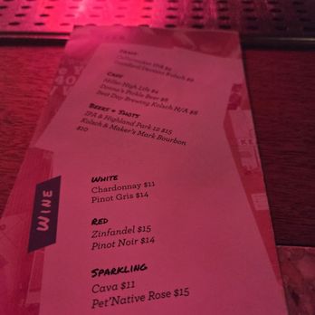 Kona's - Menu - Bars Near Me - San Francisco, California