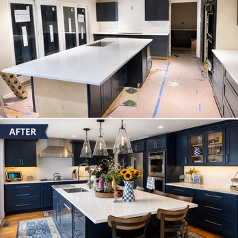 DiHouse - Navy Kitchen Renovation Before and After - General Contractors Near Me DiHouse - Navy Kitchen Renovation Before and After - General Contractors Near Me