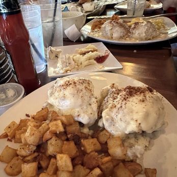 Biscuits and Bourbon - Buttermilk fried chicken biscuits and gravy dish - New American Near Me - Henderson, Nevada