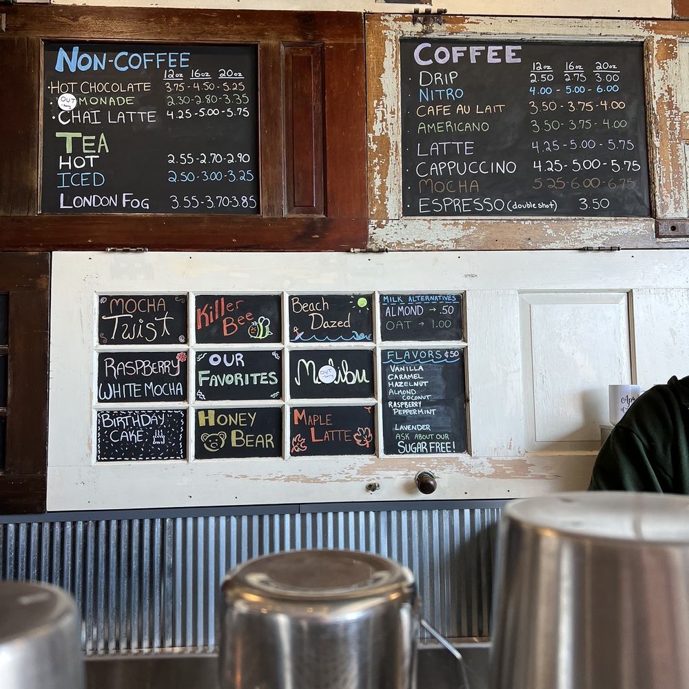 Collin’s Coffee - menus on the wall - Coffee & Tea Near Me - Mauston, Wisconsin