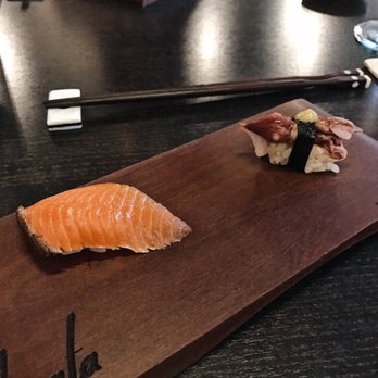 Hinata - Nigiri #5/6 - Hotaru Iku (baby firefly squid) and Sakura masu (cherry trout) - Sushi Bars Near Me - San Francisco, California