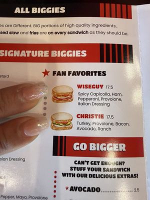 Menu photo 1 BIGGIES Sandwiches  Henderson, NV