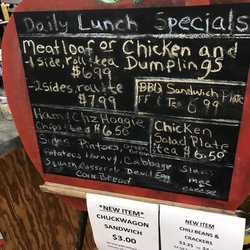 Uwharrie Sportsman - Lunch menu