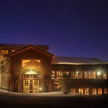 Ten Mile Station - the exterior of the lodge at night - Cafeteria Near Me - Breckenridge, Colorado Ten Mile Station - the exterior of the lodge at night - Cafeteria Near Me - Breckenridge, Colorado