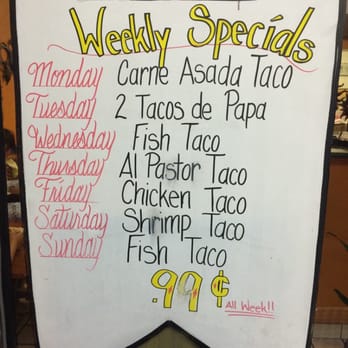 Baja Mar Fish Taco - Weekly Specials - Mexican Near Me - Monrovia, California Baja Mar Fish Taco - Weekly Specials - Mexican Near Me - Monrovia, California