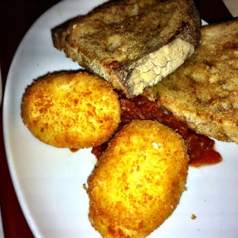 Salty Sow - Goat cheese fritters - American Near Me - Austin, Texas Salty Sow - Goat cheese fritters - American Near Me - Austin, Texas