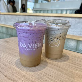 Da Vien Coffee - Ube coffee and black sesame latte - Desserts Near Me - Westminster, California