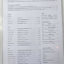 Drink Menu Drink Menu