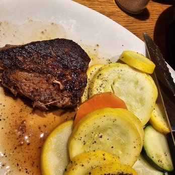 Outback Steakhouse - 5 oz center cut lunch sirloin with mixed veggies. - Steakhouses Near Me - Bellevue, Nebraska Outback Steakhouse - 5 oz center cut lunch sirloin with mixed veggies. - Steakhouses Near Me - Bellevue, Nebraska