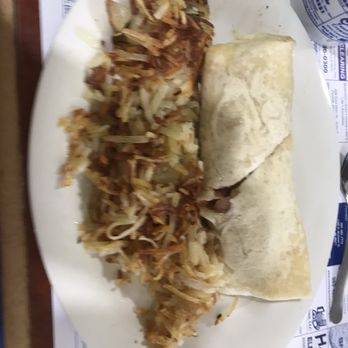 The Nest Diner - a burrito and hash browns - Diners Near Me - Farwell, Michigan