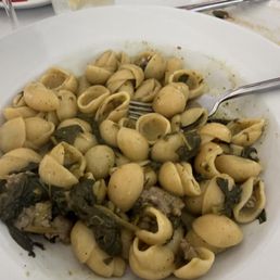 Homemade Orecchiette with Sausage. Homemade Orecchiette with Sausage.