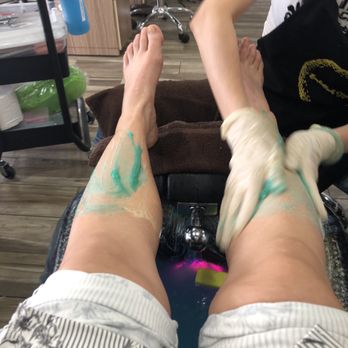 Embellish Nails Studio - One of the scrubs in the spa pedicure - Nail Salons Near Me - Elk Grove, California