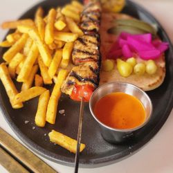 Strawberry Moon - Swordfish Shawarma Kebab