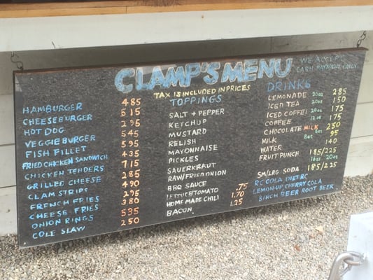 Menu photo 4 Clamp's New Milford, CT Menu photo 4 Clamp's New Milford, CT