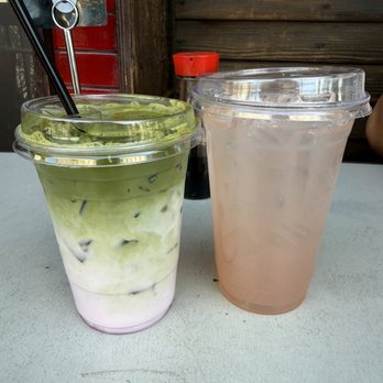 Leilani's Cafe - Dragonfruit Matcha and Guava Lemonade - Breakfast & Brunch Near Me - San Diego, California