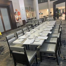 Atrium Lounge - Our table was set perfectly when we arrived!