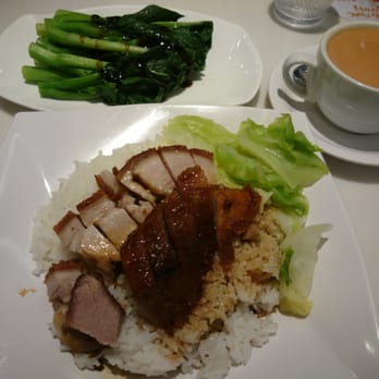太興 - Roast Pork+BBQ Pork set with milk tea and extra set of veg (+Hkd18) Total: HKD 75 Yea, try to find better value somewhere else - Cantonese Near Me - Hong Kong, HK