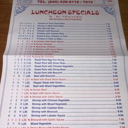 Yang's Kitchen - Menu lunch specials December 2024