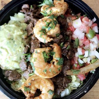 Brick and Flour - Carne asada and shrimp bowl - very fresh! - Mexican Near Me - Glendale, California Brick and Flour - Carne asada and shrimp bowl - very fresh! - Mexican Near Me - Glendale, California