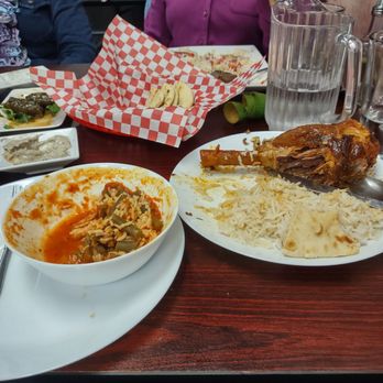 Dimond Halal Eatery - Lamb Fasolia - half eaten (both thing came with one order) - Halal Near Me - Oakland, California Dimond Halal Eatery - Lamb Fasolia - half eaten (both thing came with one order) - Halal Near Me - Oakland, California