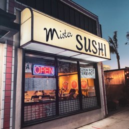 Exterior outside entrance of Mister Sushi - San Diego, California Exterior outside entrance of Mister Sushi - San Diego, California