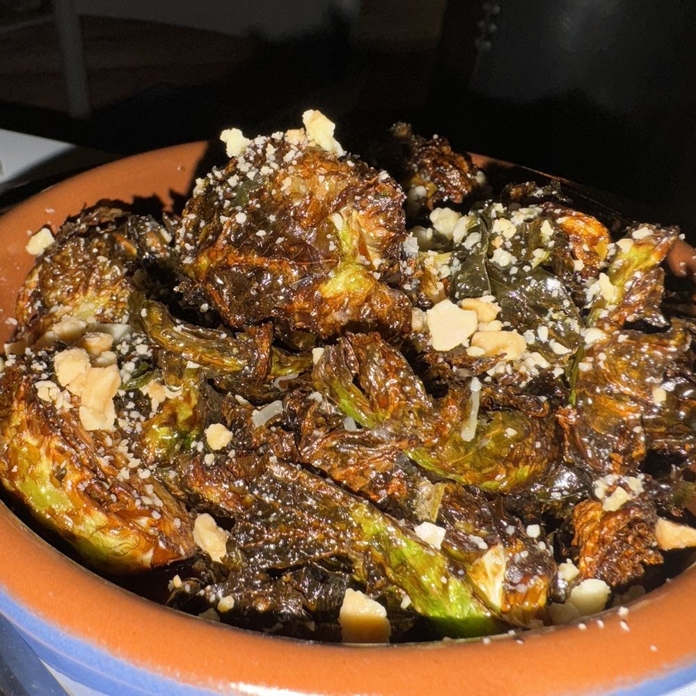 ALBACA - Charred Brussel Sprouts** - New American Near Me - Coronado, California ALBACA - Charred Brussel Sprouts** - New American Near Me - Coronado, California