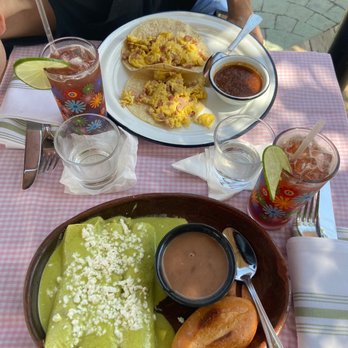 Cucharita - Two egg tacos and verdes chicken enchiladas. - Bakeries Near Me - Houston, Texas Cucharita - Two egg tacos and verdes chicken enchiladas. - Bakeries Near Me - Houston, Texas