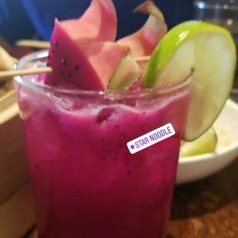Star Noodle - Dragonfruit drink - Asian Fusion Near Me - Lahaina, Hawaii